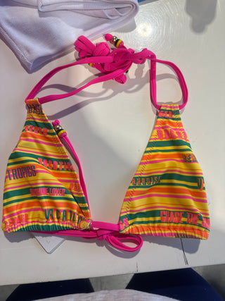 Kulani Kinis Decorative Halter Bikini Top - sunshine lover