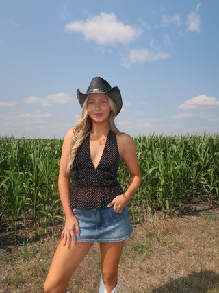 Polka Dot Halter Top