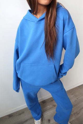 Cobalt Blue Staple Oversized Hoodie
