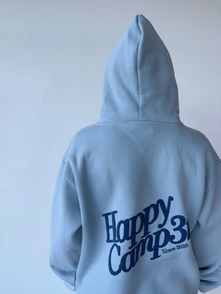 Happy Camp3r Snowflake Blue Puff Series Hoodie