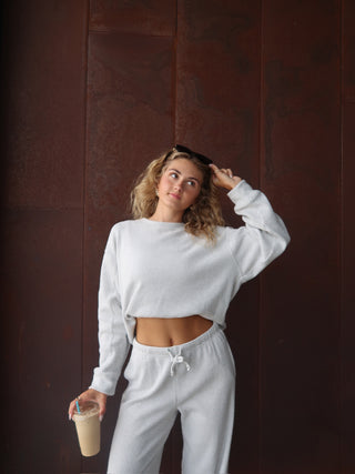 Light Grey Thermal Crewneck