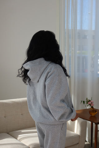 Light Heather Grey Staple Oversized Hoodie