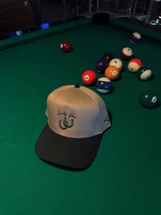 Lucky You Green & Khaki Horse Shoe Trucker Hat