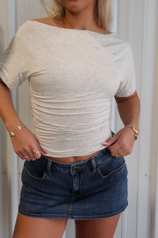 Medium Dark Denim Skort