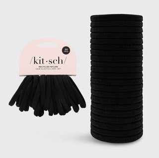 Eco-Friendly Nylon Elastic 20 Piece - Black