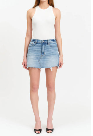 Daze Denim Malibu Mid Waist Mini Skirt