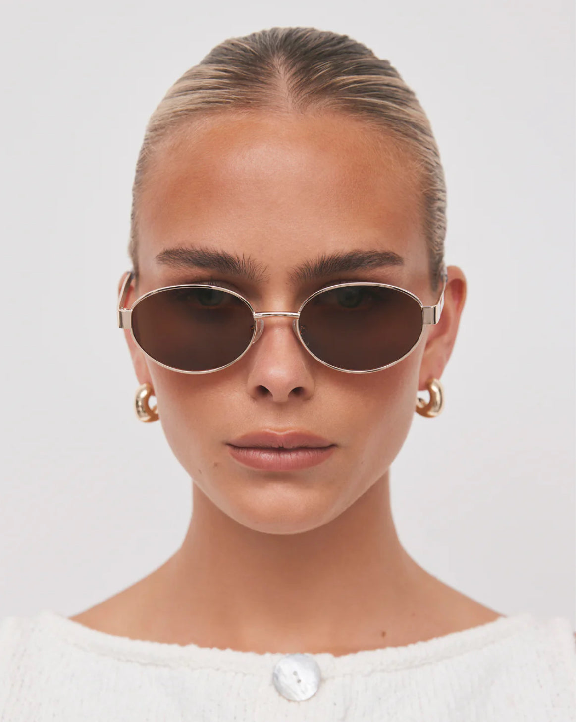 The Evangelista Banbé Sunglasses Gold-Brown