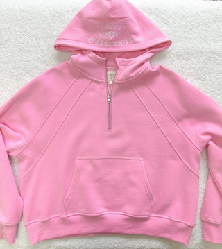 Full Length Hooded Quarter-Zip