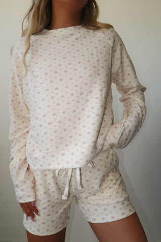 Vintage Flower Cloud Lounge Crewneck
