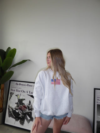 American Flag Crewneck