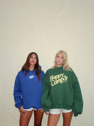 *Drift Exclusive* - Happy Camp3r Puff Series Mockneck - Forest Green & Yellow