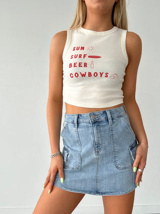 “Sun Surf Beer Cowboys” Tank