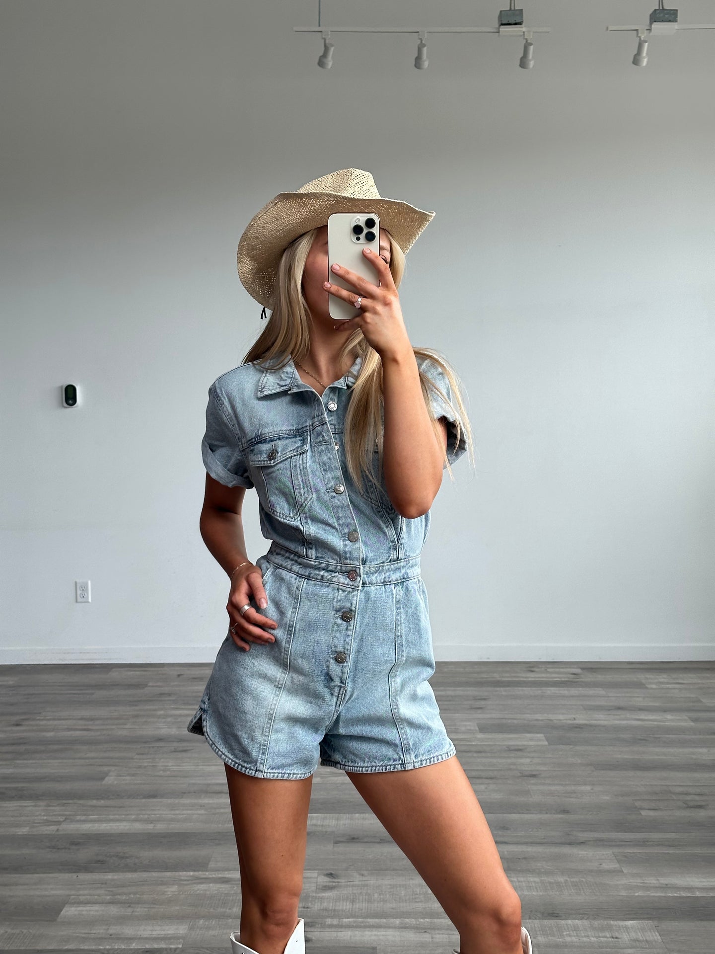 DAZE Denim Topanga Short Sleeve Romper