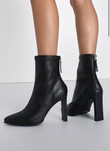 Load image into Gallery viewer, Billini Janelle Black Pointed-Toe Mid-Calf Boots
