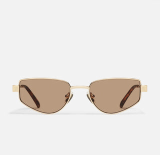 Quay Gold Frame/Tan Lens - Hit Single