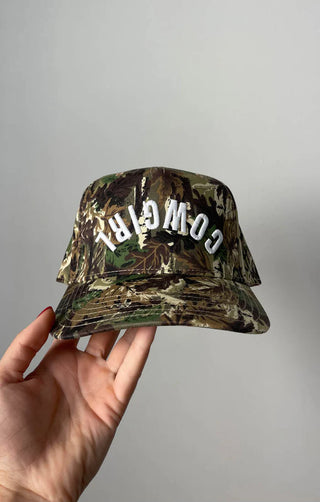 “Cowgirl” Trucker Hat - Camo