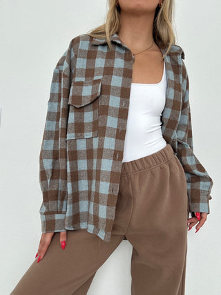 Blue Plaid Shacket