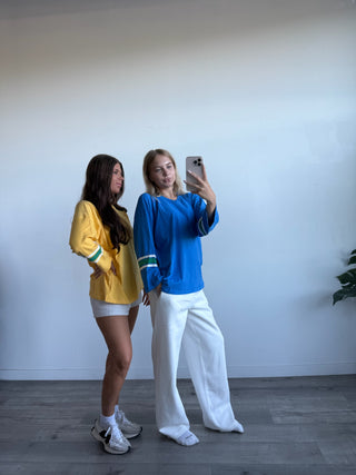 Daydreamer Washed Colbalt Combo Jersey Long Sleeve