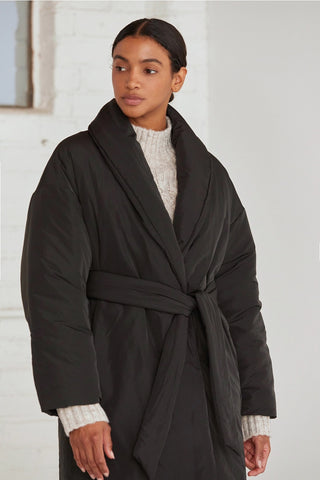 Long Black Puffer Coat