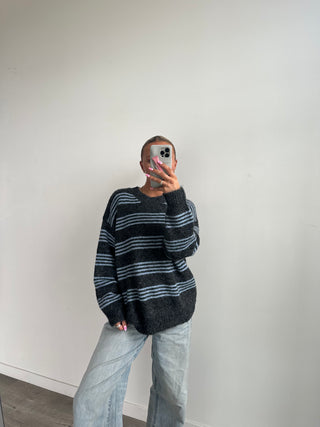 Oversized Striped Sweater