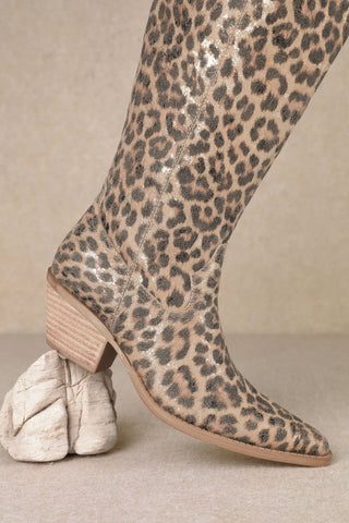 Mi.iM Tess Leopard-B Cowgirl Boots