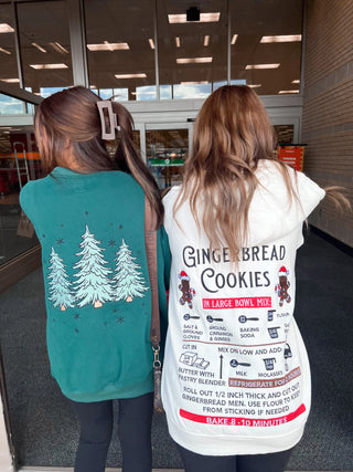 Ivory Gingerbread Recipe Embroider Hoodie