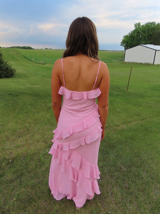Pink Ruffle Dress
