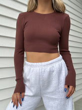 Load image into Gallery viewer, Knit Cropped Ribbed Top
