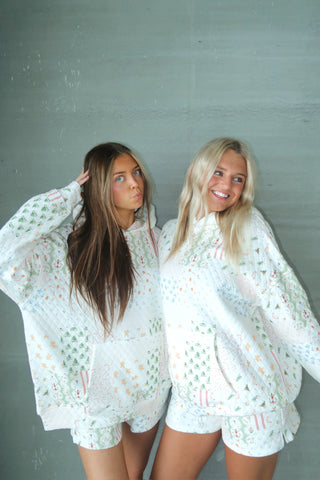 Christmas Quilted Hoodie