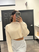 Load image into Gallery viewer, Cropped Mock Neck Sweater
