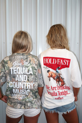 Los Sundays Tequila “The Hold Fast Tee” - White