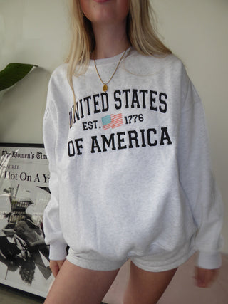 United States Of America Crewneck