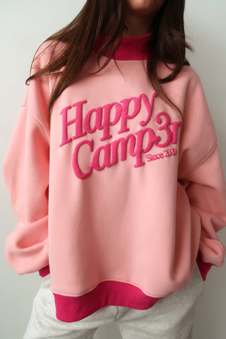Happy Camp3r Light Pink Puff Series Mockneck