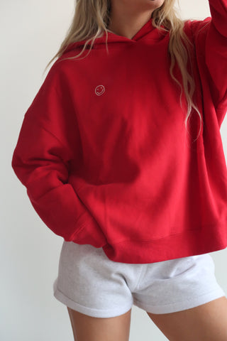 Red Happy Hoodie