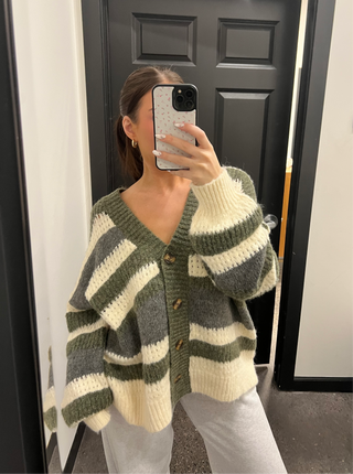 Oversized Multicolor Cardigan