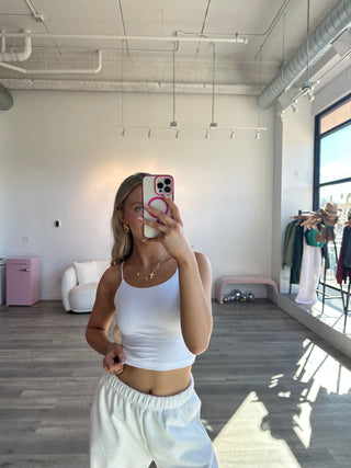 White Butter Soft Cropped Tank Top