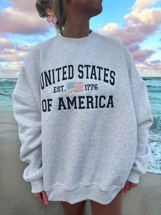 United States Of America Crewneck