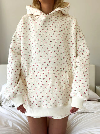 Ivory Cherry Hoodie