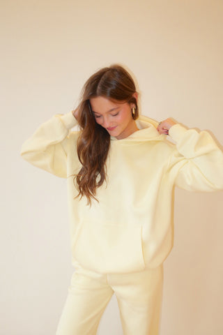 Pale Yellow Staple Oversized Hoodie