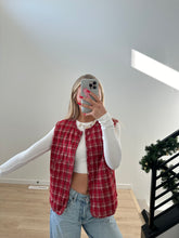 Load image into Gallery viewer, Red Plaid Vest
