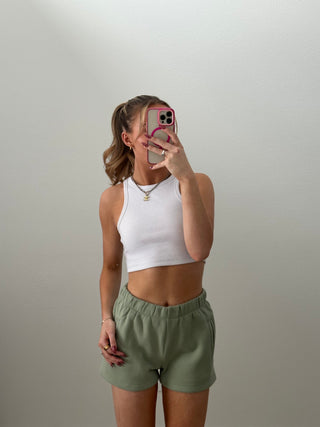 Sage Green Staple Shorts