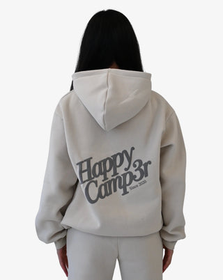 Happy Camp3r Beige Puff Series Hoodie