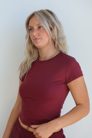 Black Cherry Staple T-Shirt