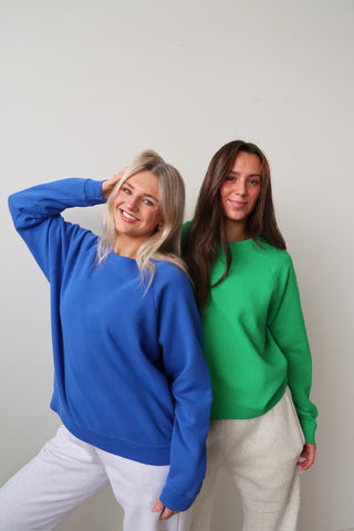 Daydreamer Solid Vintage Raglan Sweatshirt - Blue Quartz