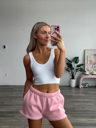 Blush Staple Mid Rise Shorts