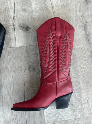 Billini Maramalade Cowgirl Boots - Garnet