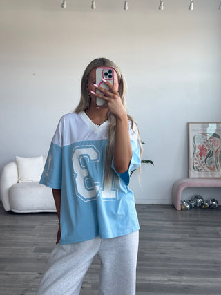 V-Neck Oversized Jersey Tee