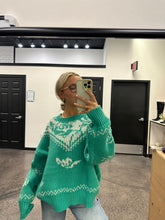 Load image into Gallery viewer, Vintage Rose Knit Sweater
