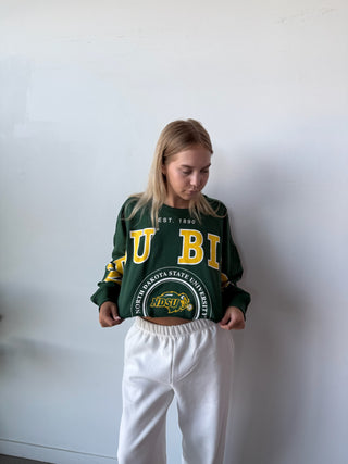 NDSU Split Cropped Long Sleeve