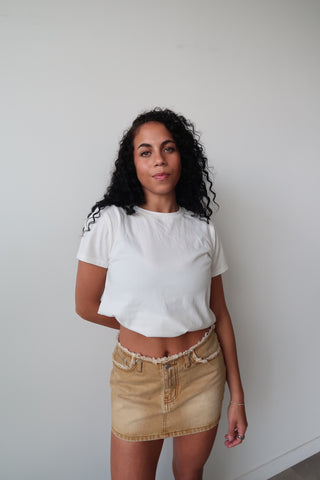 Honey Low Rise Mini Skirt